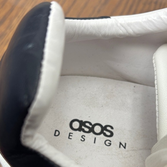 ASOS men’s running White and Black Platform Sneakers - Picture 6 of 7